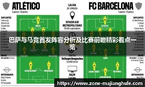 巴萨与马竞首发阵容分析及比赛前瞻精彩看点一览